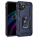 Wholesale Tech Armor Ring Stand Grip Case with Metal Plate for iPhone 12 Mini 5.4 inch (Navy Blue)